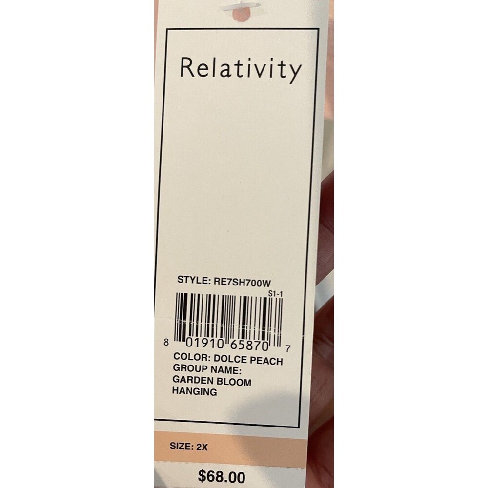 NWT Relativity 2X Blush Pink Draped Cardigan OpenFront Waterfall Long Sleeve $68 - Picture 5 of 6